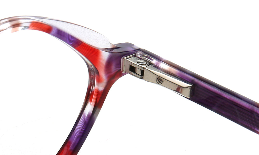 Bella | Modern Diamond Shape Floral Optical Eyeglass Frames | Womens Retro Tortoise Geometric Spectacles