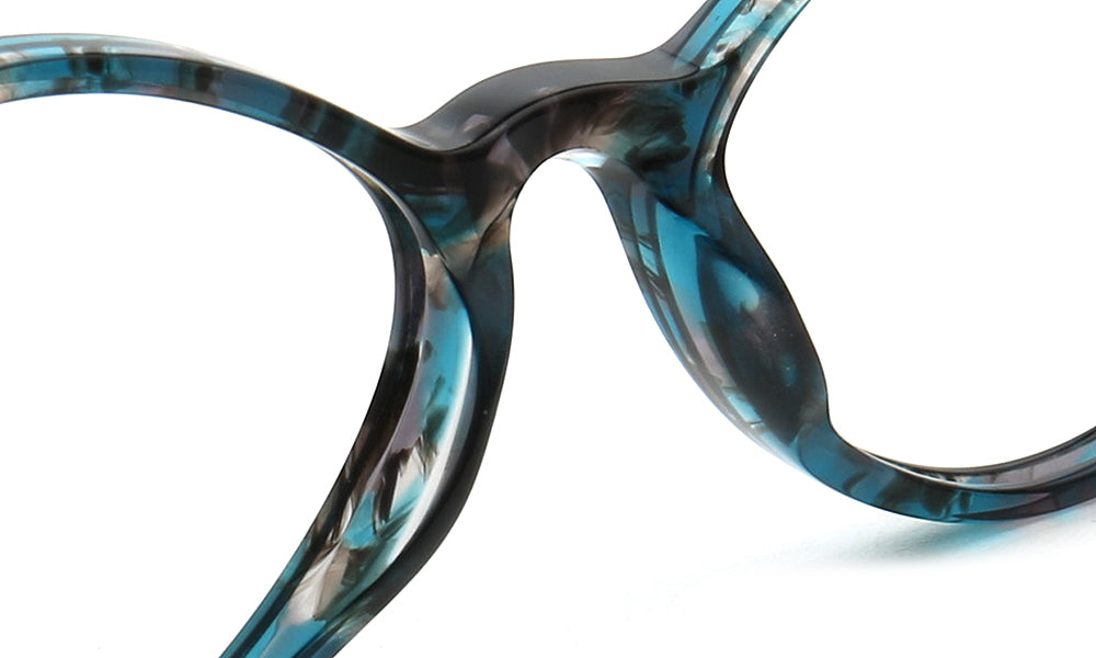 Bella | Modern Diamond Shape Floral Optical Eyeglass Frames | Womens Retro Tortoise Geometric Spectacles