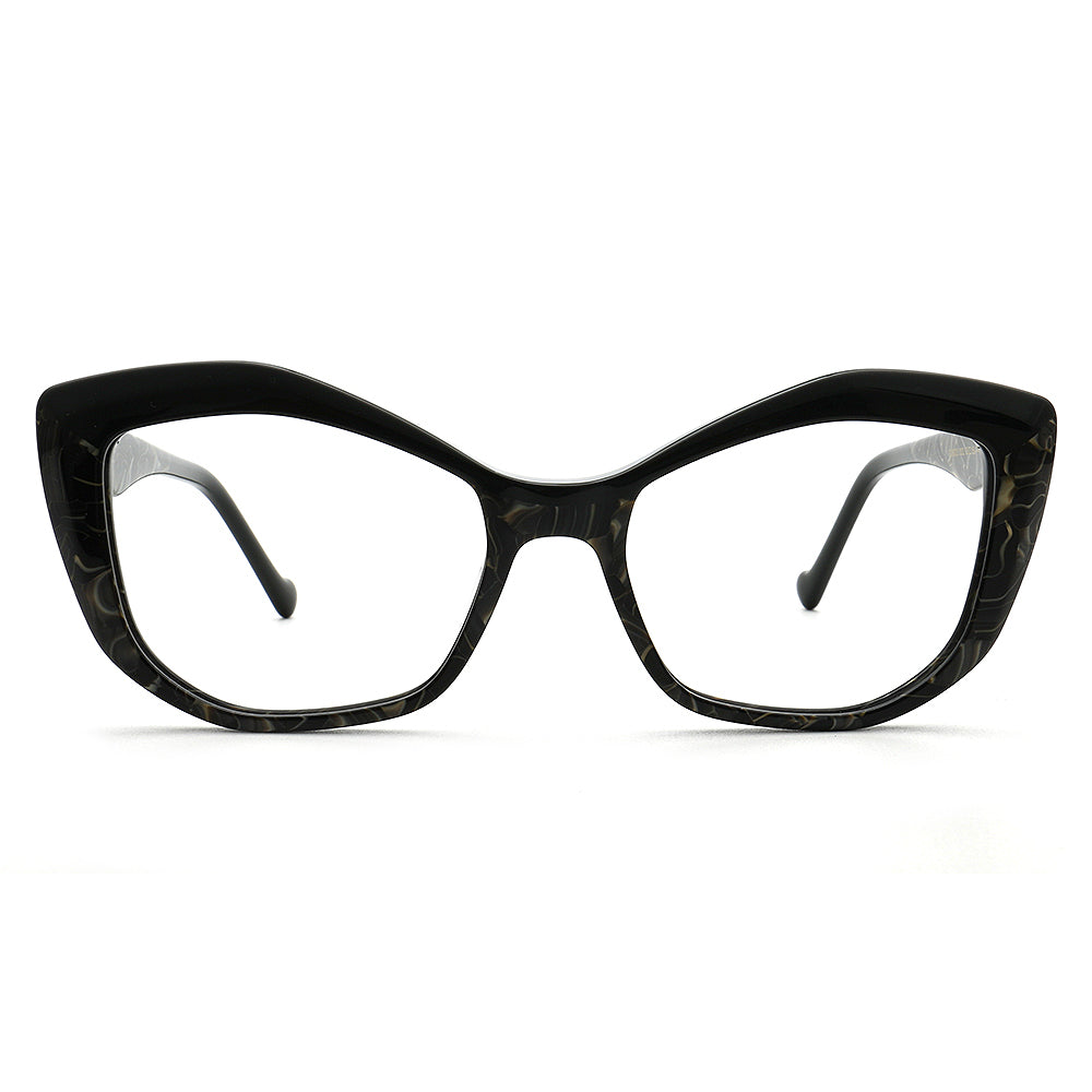 Gianna | Trendy Cat Eye Optical Eyeglasses For Women |  Vintage Tortoise Oversize Glasses Frame