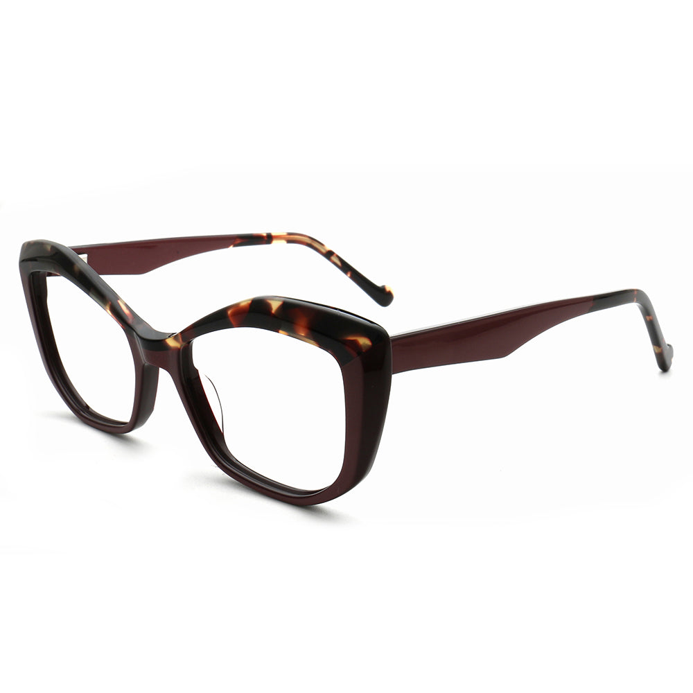 Gianna | Trendy Cat Eye Optical Eyeglasses For Women |  Vintage Tortoise Oversize Glasses Frame