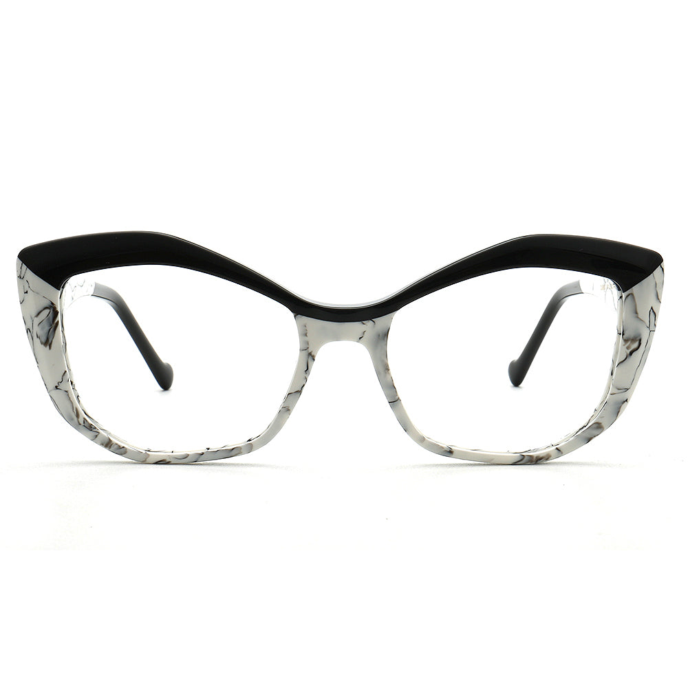 Gianna | Trendy Cat Eye Optical Eyeglasses For Women |  Vintage Tortoise Oversize Glasses Frame