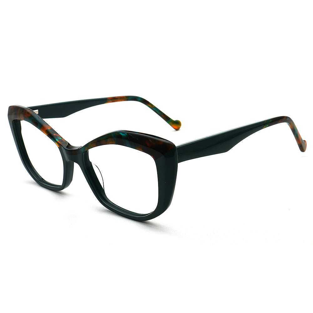 Gianna | Trendy Cat Eye Optical Eyeglasses For Women |  Vintage Tortoise Oversize Glasses Frame