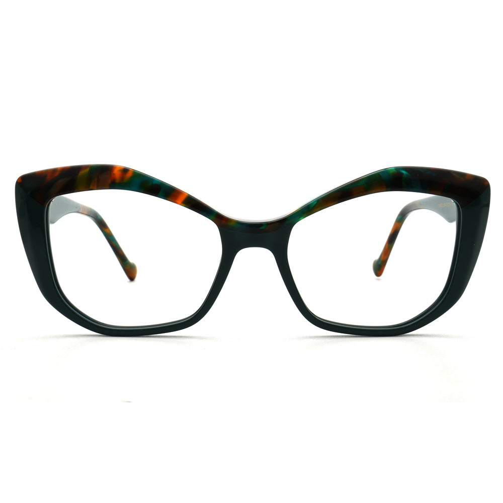 Gianna | Trendy Cat Eye Optical Eyeglasses For Women |  Vintage Tortoise Oversize Glasses Frame