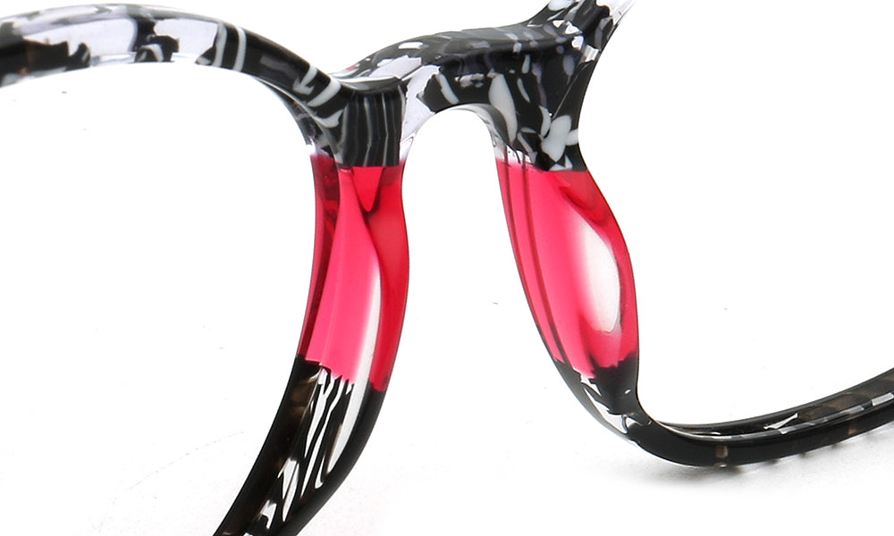 Dakota | Modern Square Floral Optical Eyeglasses | Retro Tortoise Glasses Frame for Women & Men