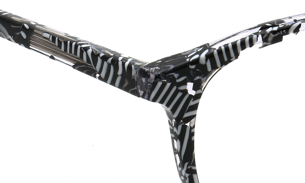 Dakota | Modern Square Floral Optical Eyeglasses | Retro Tortoise Glasses Frame for Women & Men