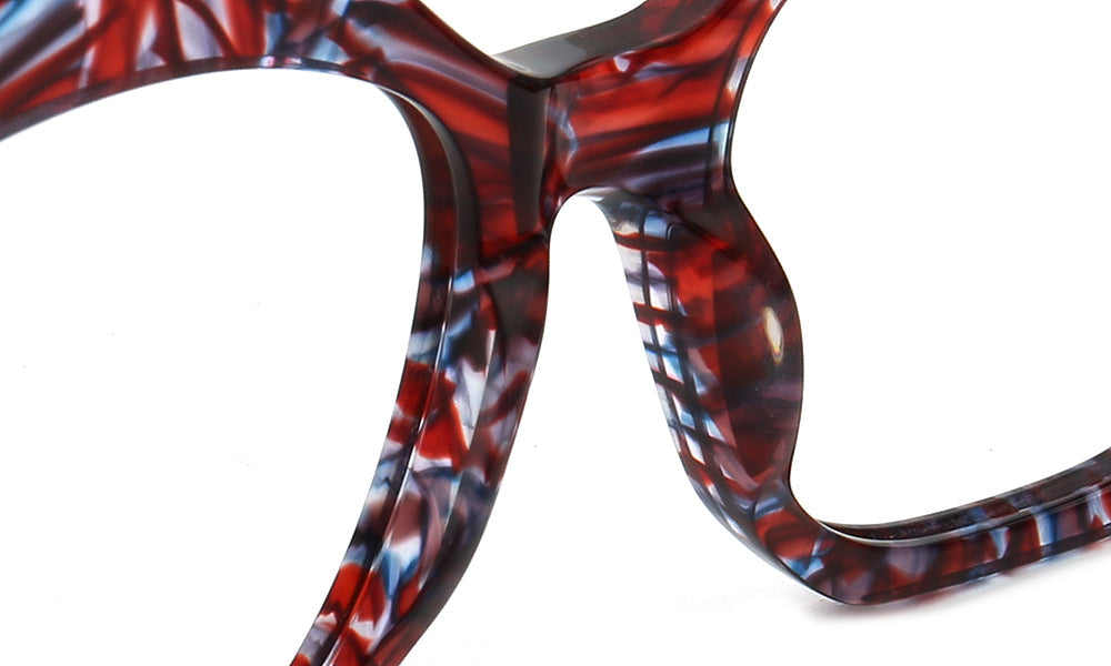 Aurora | Stylish Women Geometric Optical Eyeglasses Oversize |  Vintage Tortoise Glasses Frame for Female