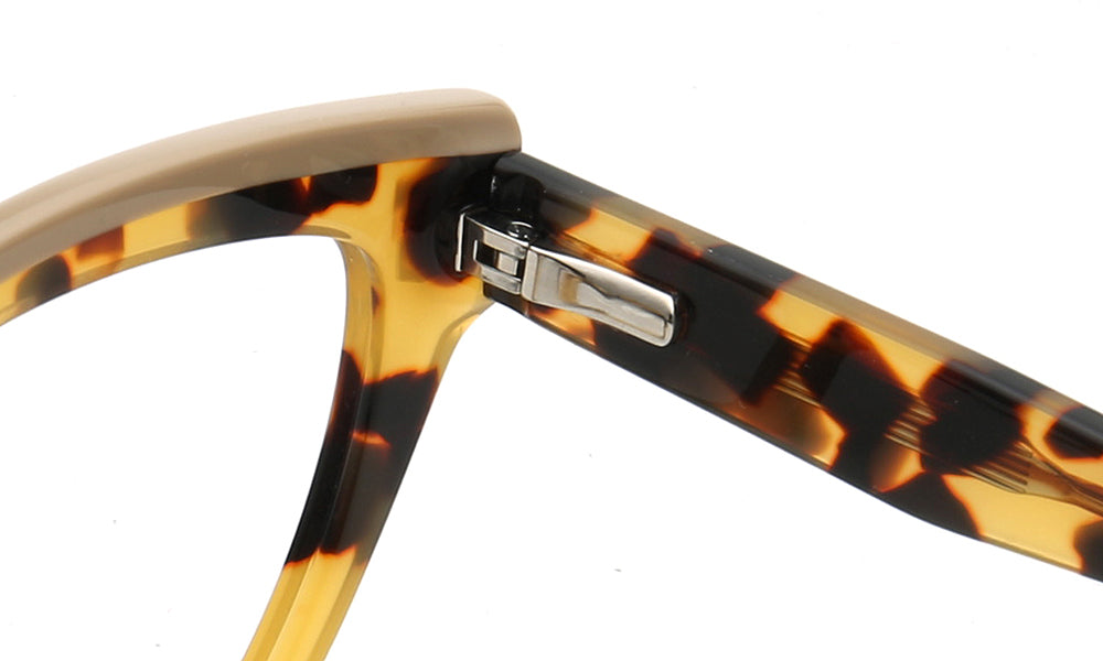 Clara | Modern Womens Cat Eye Optical Eyeglasses | Vintage Tortoise Leopard Print Glasses Frame for Female