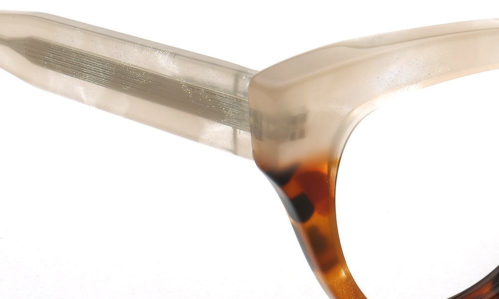 Elva | Funky Womens Cat Eye Tortoise Glasses Two Tone | Vintage Retro Female Optical Eyeglasses Frames