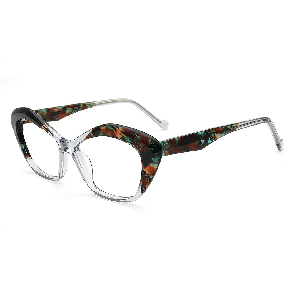 Ella | Stylish Womens Cat Eye Tortoise Glasses Frames | Trendy Retro Female Optical Eyeglasses