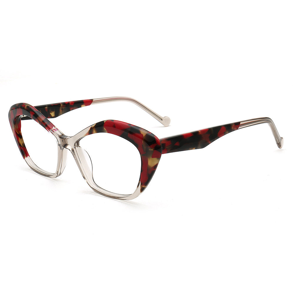Ella | Stylish Womens Cat Eye Tortoise Glasses Frames | Trendy Retro Female Optical Eyeglasses