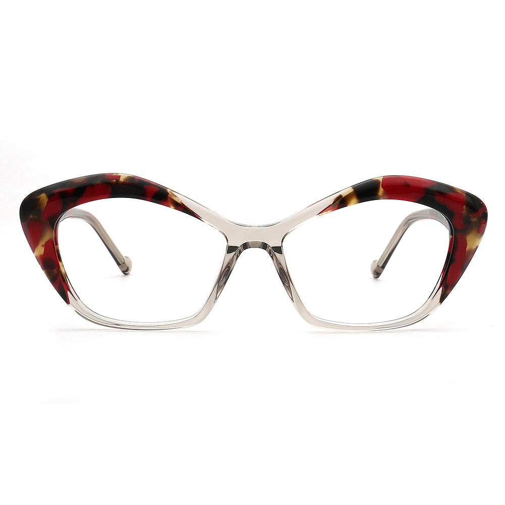 Ella | Stylish Womens Cat Eye Tortoise Glasses Frames | Trendy Retro Female Optical Eyeglasses