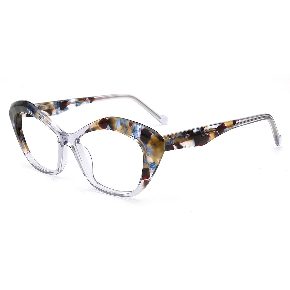 Ella | Stylish Womens Cat Eye Tortoise Glasses Frames | Trendy Retro Female Optical Eyeglasses