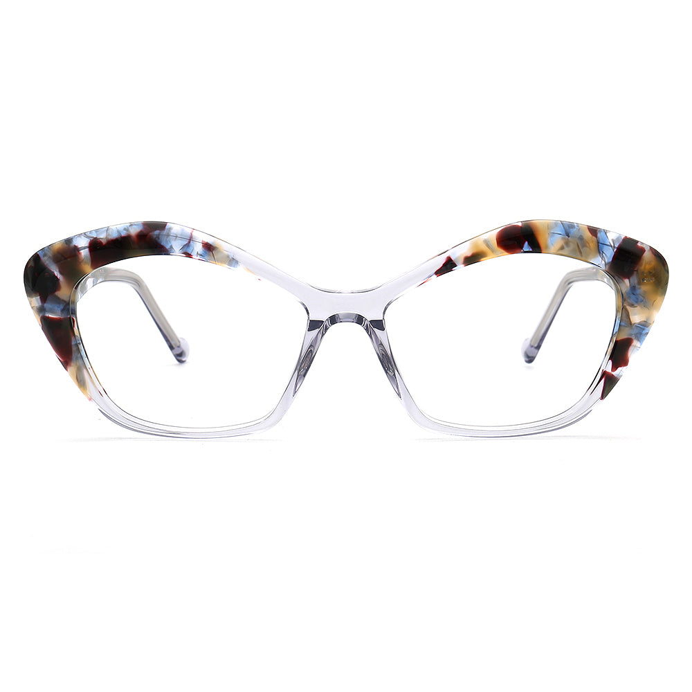 Ella | Stylish Womens Cat Eye Tortoise Glasses Frames | Trendy Retro Female Optical Eyeglasses