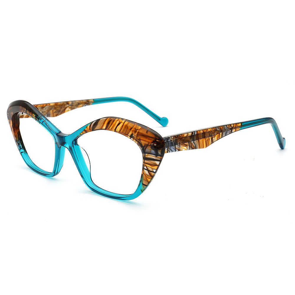 Ella | Stylish Womens Cat Eye Tortoise Glasses Frames | Trendy Retro Female Optical Eyeglasses