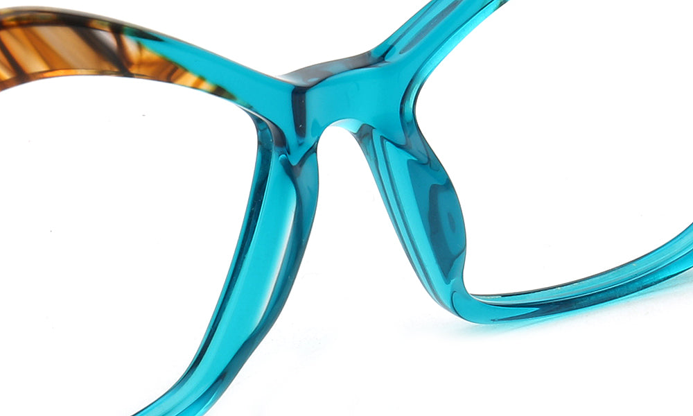 Ella | Stylish Womens Cat Eye Tortoise Glasses Frames | Trendy Retro Female Optical Eyeglasses