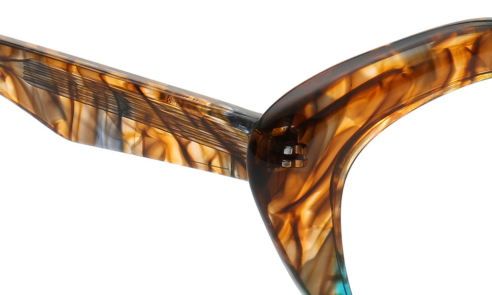Ella | Stylish Womens Cat Eye Tortoise Glasses Frames | Trendy Retro Female Optical Eyeglasses