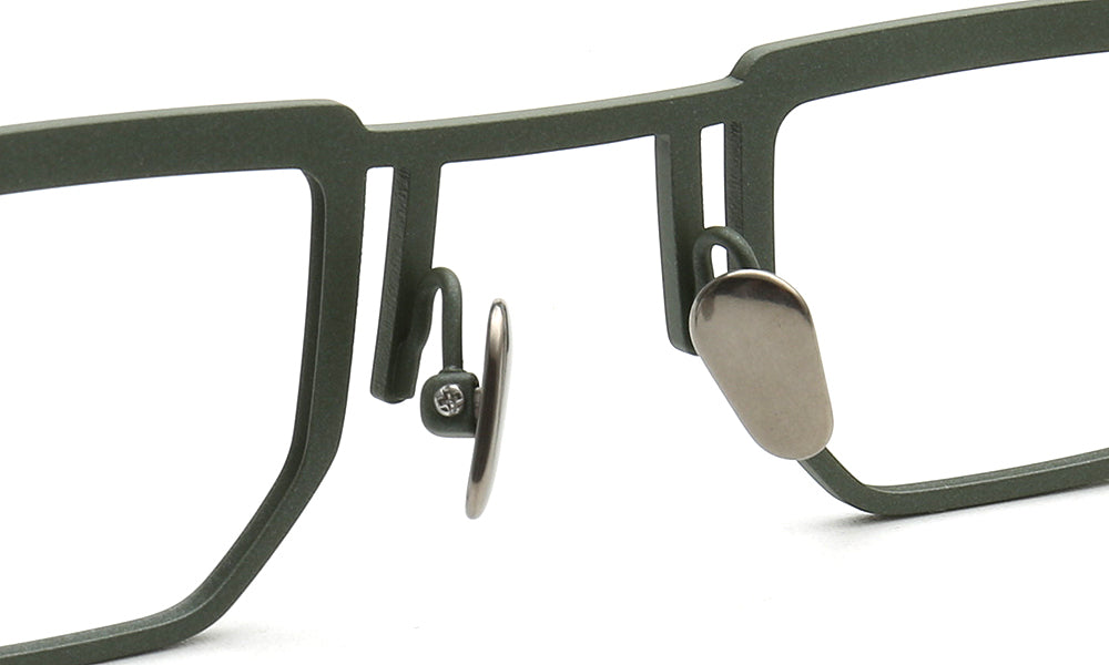 Warren | Vintage Men Square Titanium Eyeglasses Two Tone | Trendy Women Small Retro Glasses Frames