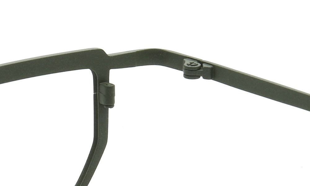 Warren | Vintage Men Square Titanium Eyeglasses Two Tone | Trendy Women Small Retro Glasses Frames