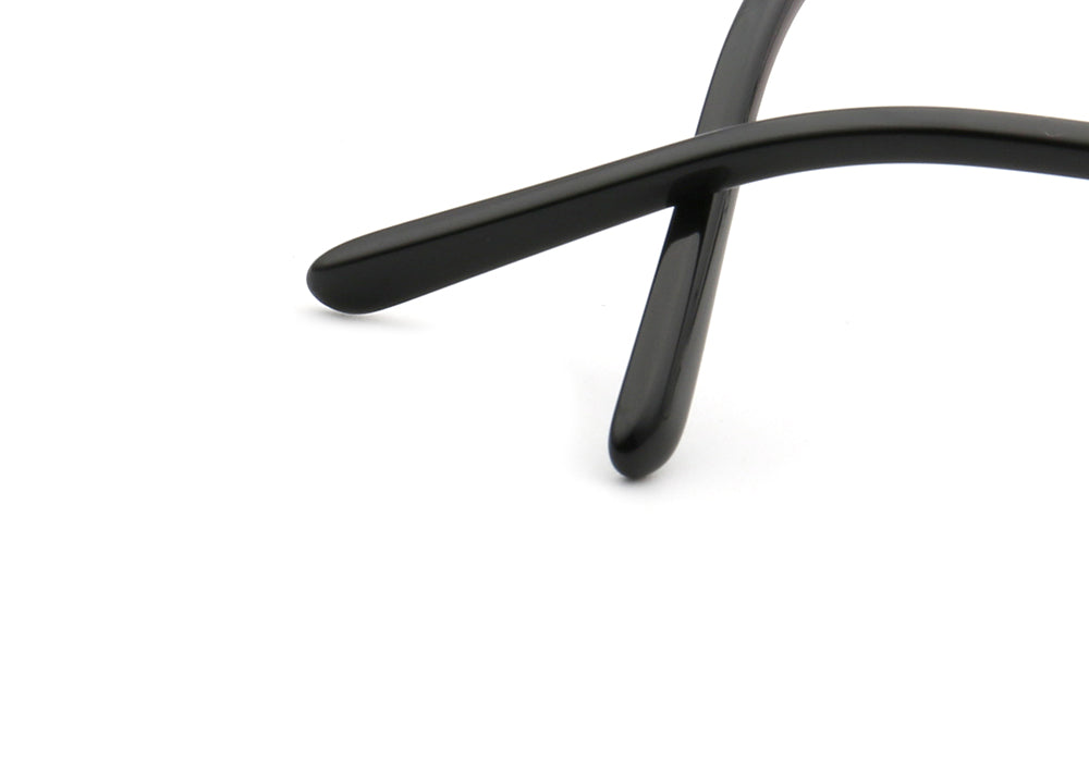Beckett | Metal Round Eyeglasses w/ Tortoise Temple | Circular Retro Nerd Frame