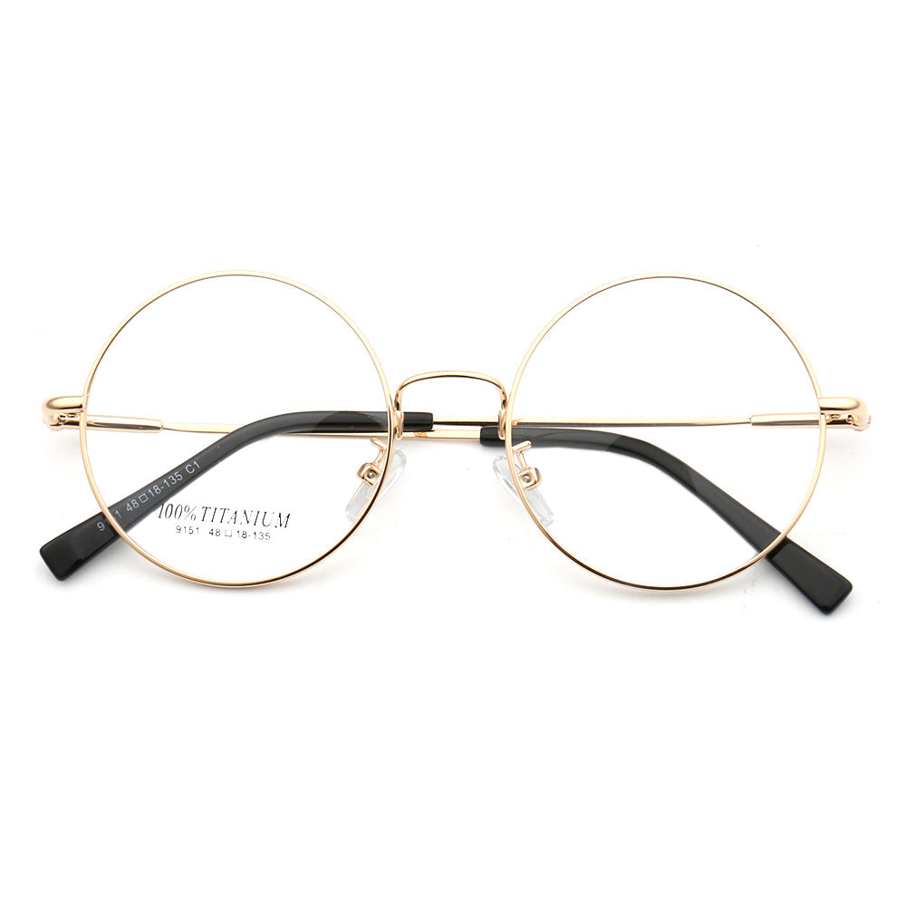 Hamilton | Mens & Womens Round Nerd Style Memory Metal Glasses | Flexible Bendable Eyeglasses Frames
