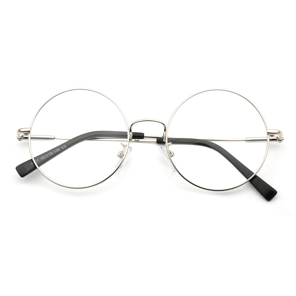 Hamilton | Mens & Womens Round Nerd Style Memory Metal Glasses | Flexible Bendable Eyeglasses Frames