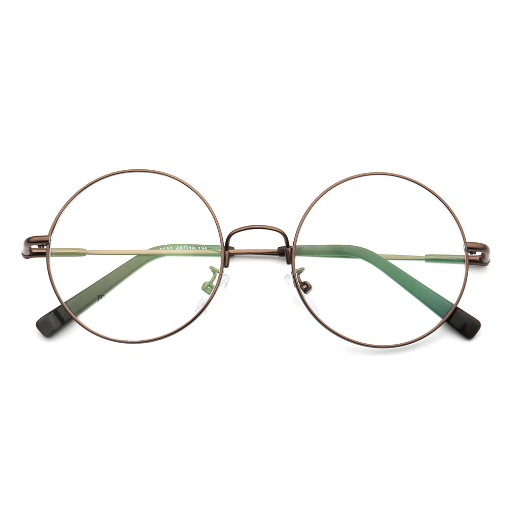 Hamilton | Mens & Womens Round Nerd Style Memory Metal Glasses | Flexible Bendable Eyeglasses Frames