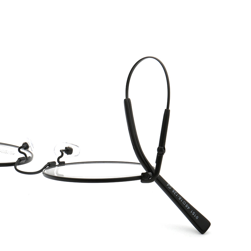 Hamilton | Mens & Womens Round Nerd Style Memory Metal Glasses | Flexible Bendable Eyeglasses Frames
