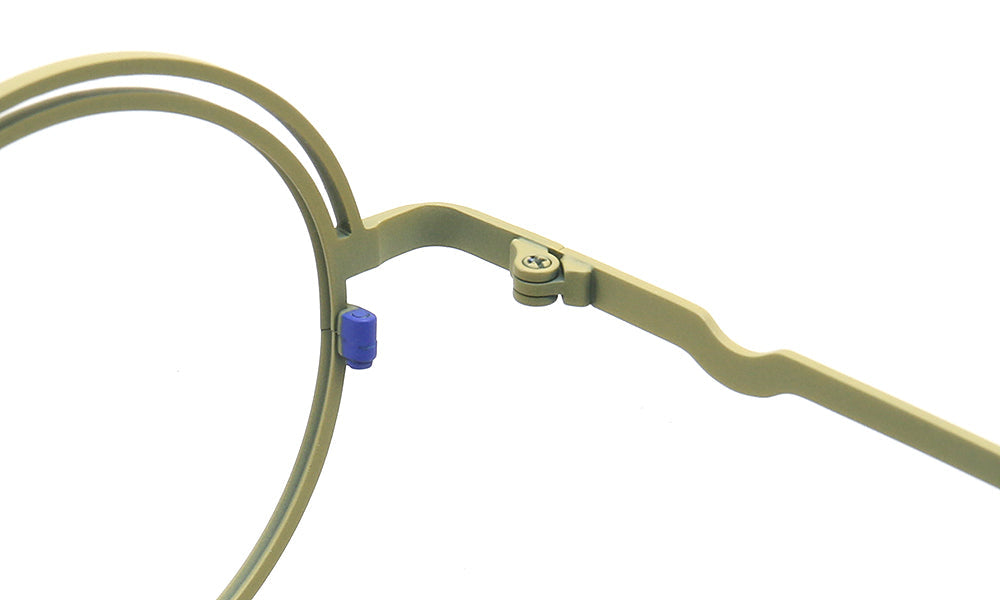 Echo | Round Titanium Stylish Eyeglass Frames Men | Vintage Women Double Bridge Glasses Frames Two Tone