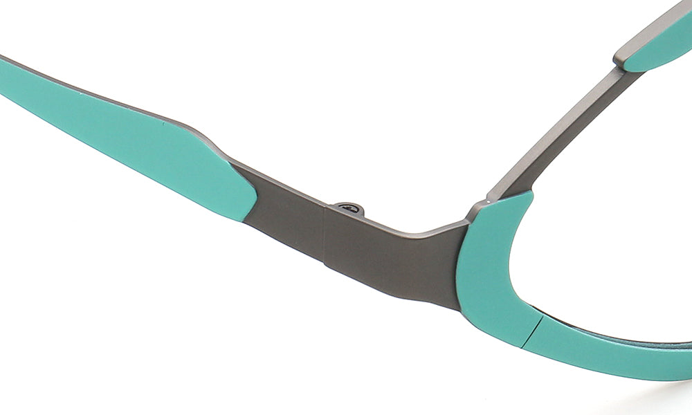 Jean | Diamond Shaped Unisex Titanium Eyeglass Frames | Stylish Retro Nerd Geometric Glasses