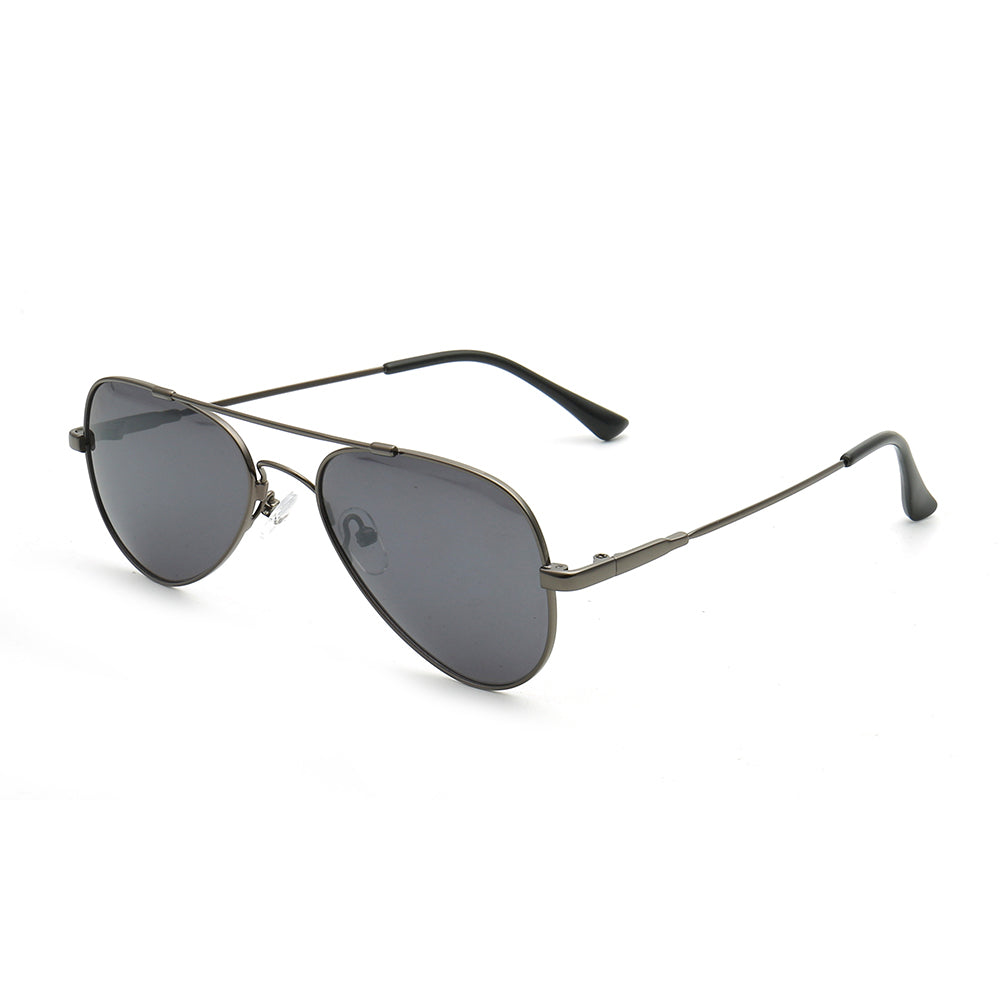 Domingo | Retro Pilot Style Sunglasses For Men & Women | Flexible Bendable Memory Metal Frame w/ Polarized Lenses