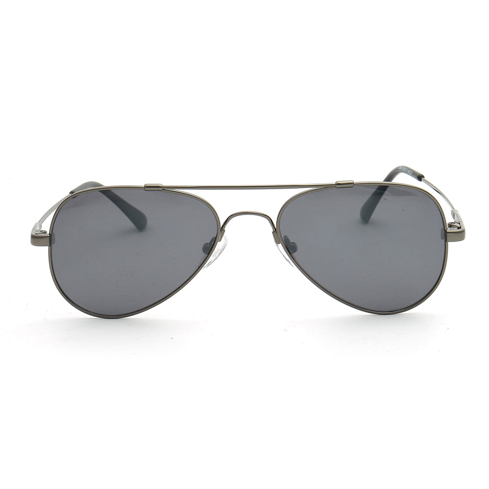Domingo | Retro Pilot Style Sunglasses For Men & Women | Flexible Bendable Memory Metal Frame w/ Polarized Lenses