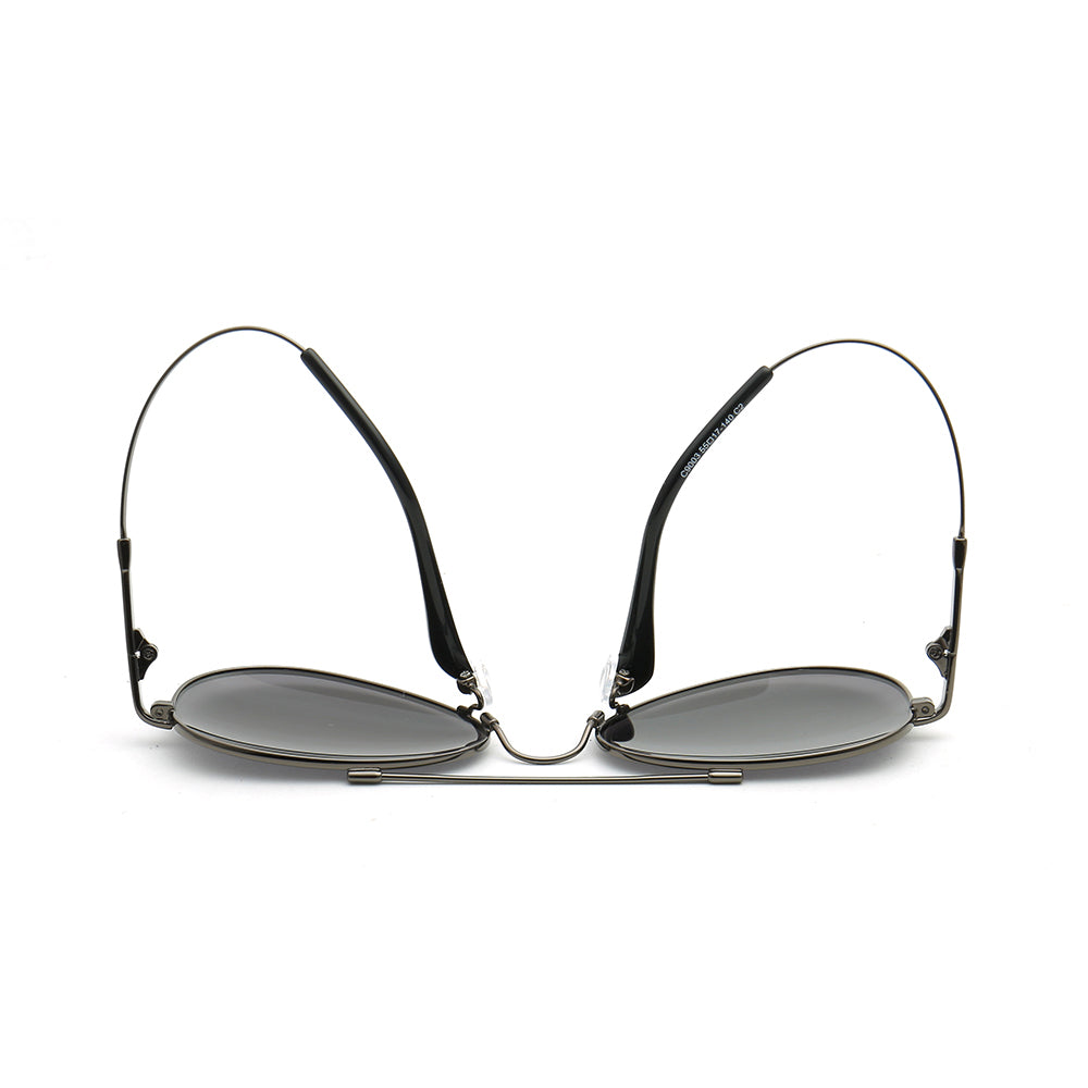Domingo | Retro Pilot Style Sunglasses For Men & Women | Flexible Bendable Memory Metal Frame w/ Polarized Lenses