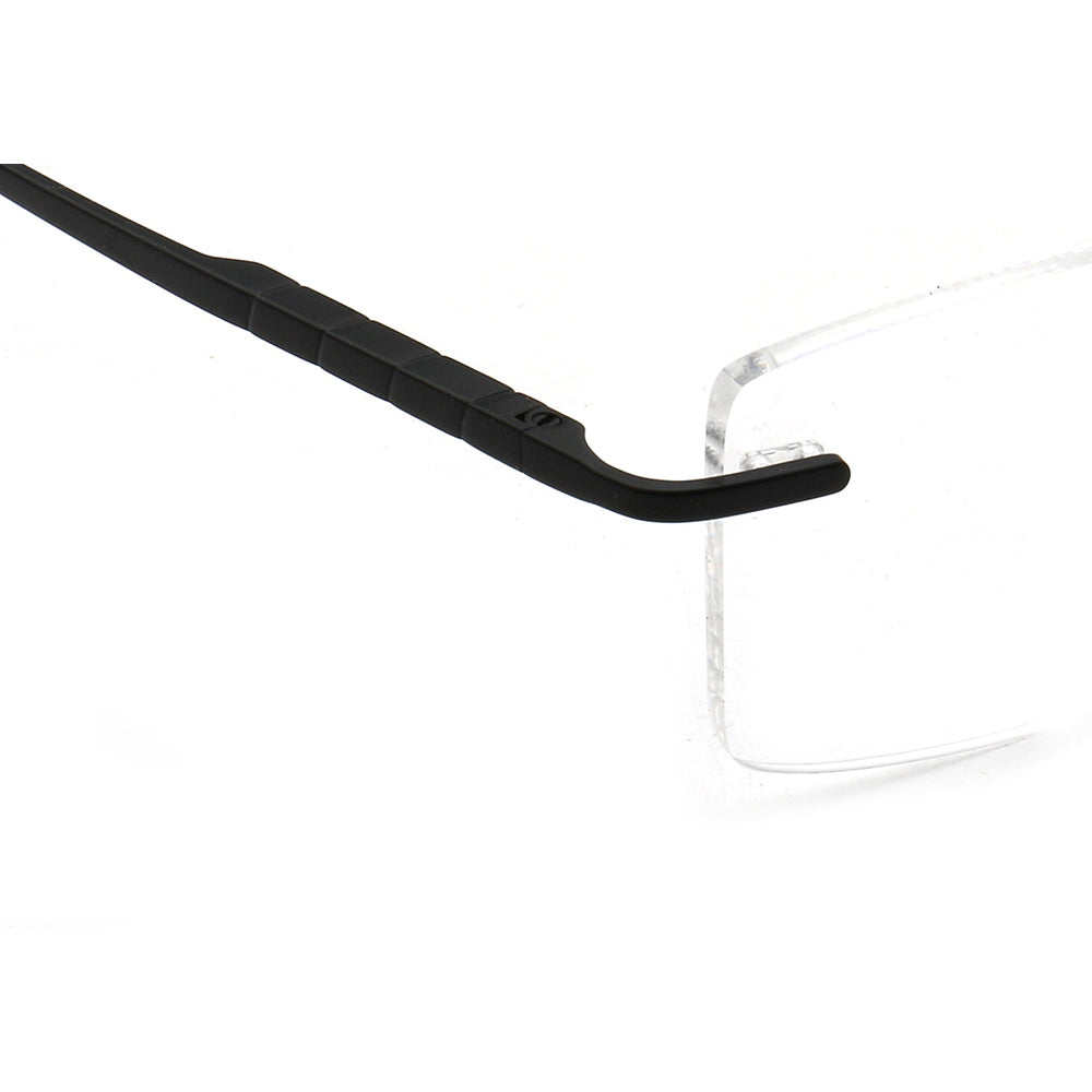 Duncan | Gold Square Business Eyeglasses For Men | Rectangle Metal Rimless Glasses Frame Online