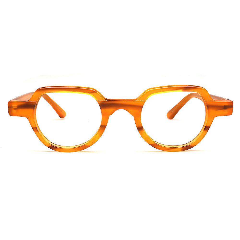 Brooklyn | Vintage Round Mens Eyeglasses Frames | Retro Tortoise Womens Geometric Trendy Eyewear