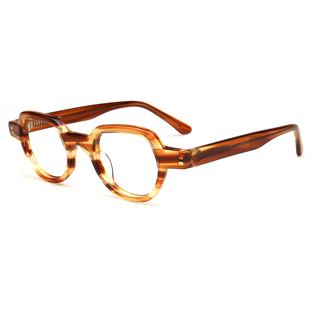 Brooklyn | Vintage Round Mens Eyeglasses Frames | Retro Tortoise Womens Geometric Trendy Eyewear