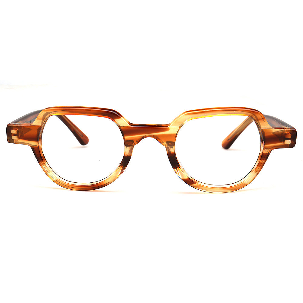 Brooklyn | Vintage Round Mens Eyeglasses Frames | Retro Tortoise Womens Geometric Trendy Eyewear