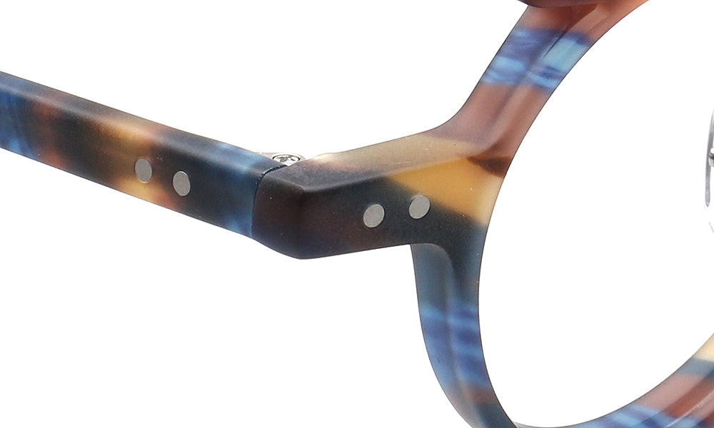Hester | Retro Flat Top Vintage Glasses Frames Men | Round Nerd Stylish Women Eyeglasses Frames