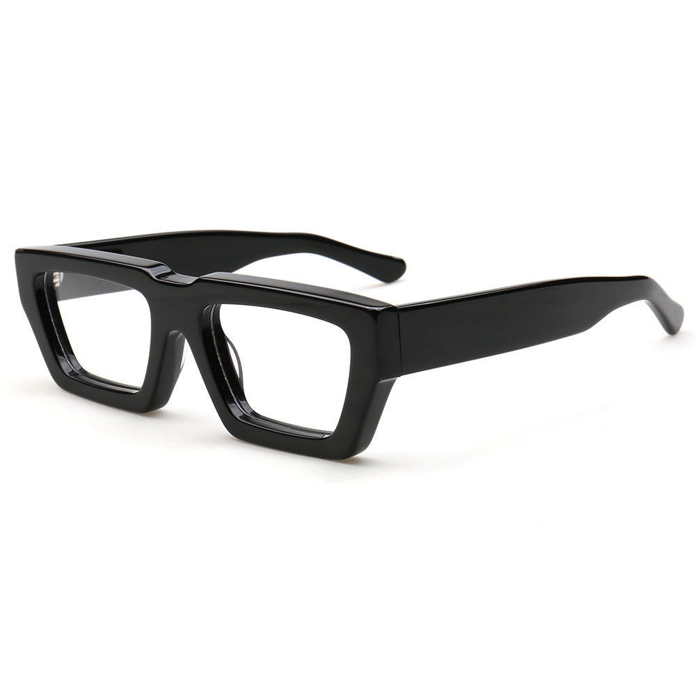 Finley | Oversize Trendy Mens Square Eyeglass Frames | Hipster Rectangle Womens Funky Eyewear