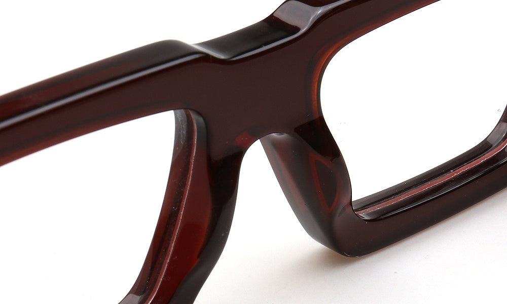 Finley | Oversize Trendy Mens Square Eyeglass Frames | Hipster Rectangle Womens Funky Eyewear