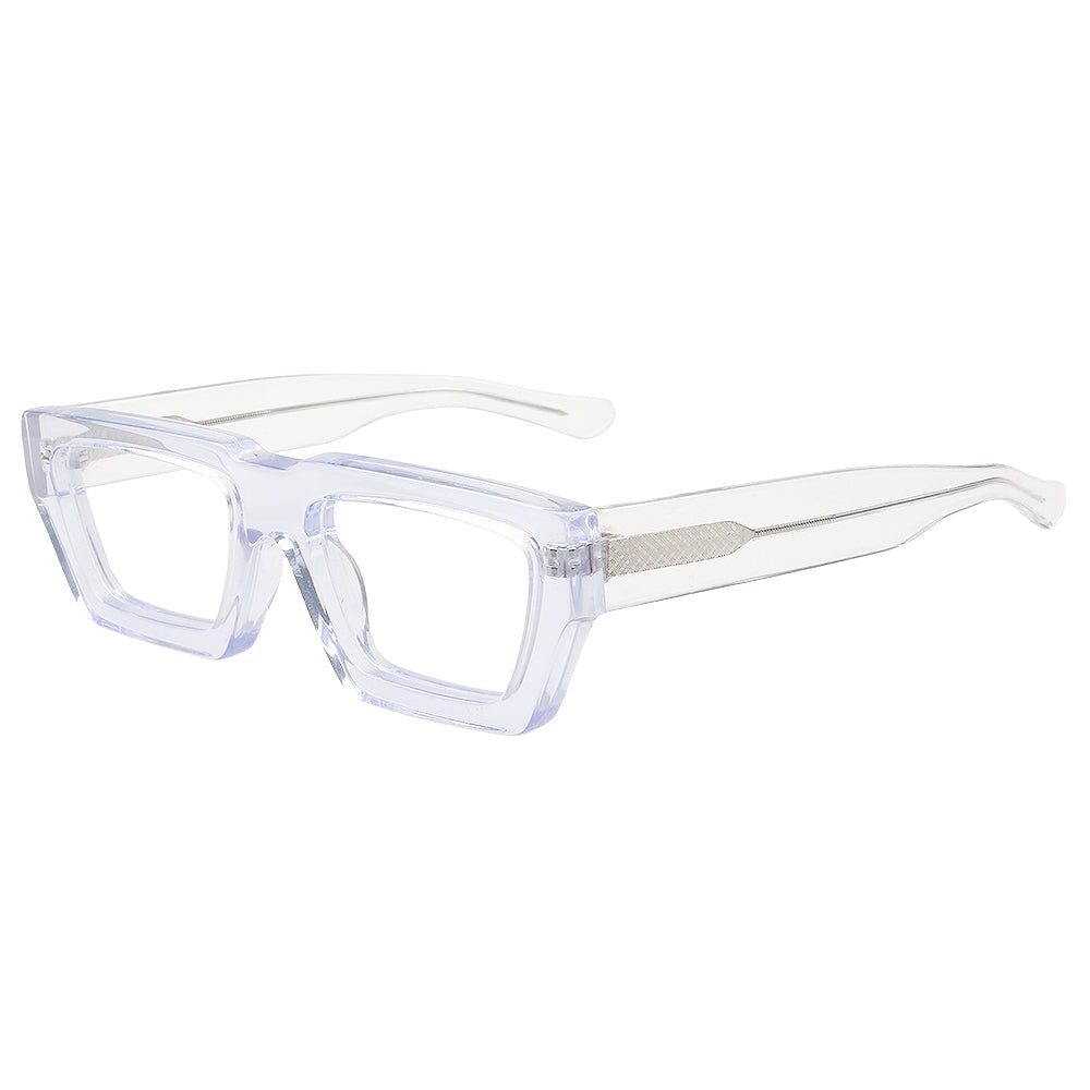 Finley | Oversize Trendy Mens Square Eyeglass Frames | Hipster Rectangle Womens Funky Eyewear