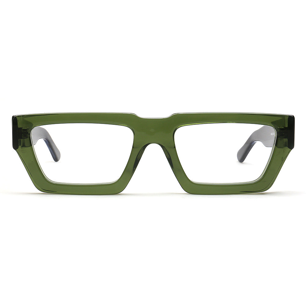 Finley | Oversize Trendy Mens Square Eyeglass Frames | Hipster Rectangle Womens Funky Eyewear
