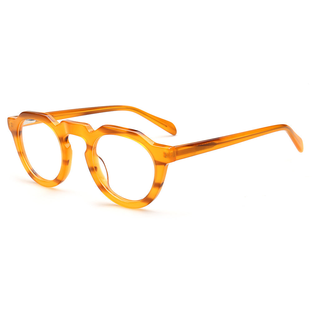 Cameron | Vintage Mens Round Eyeglass Frames | Retro Tortoise Womens Geometric Eyewear