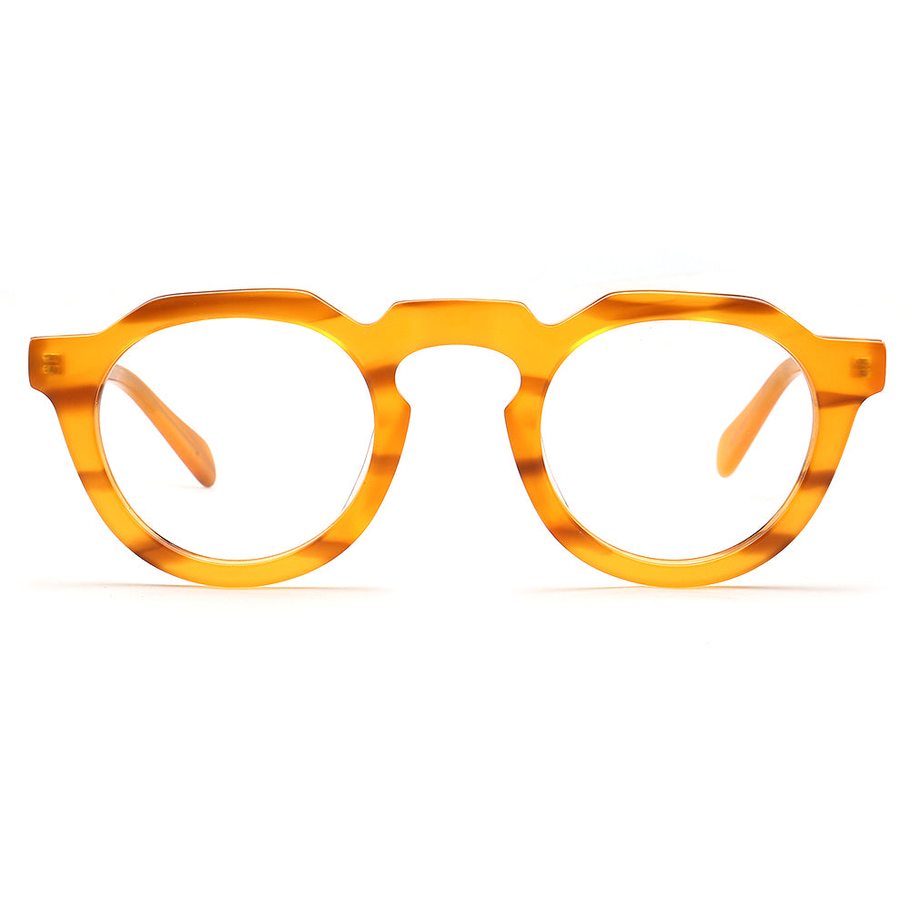 Cameron | Vintage Mens Round Eyeglass Frames | Retro Tortoise Womens Geometric Eyewear