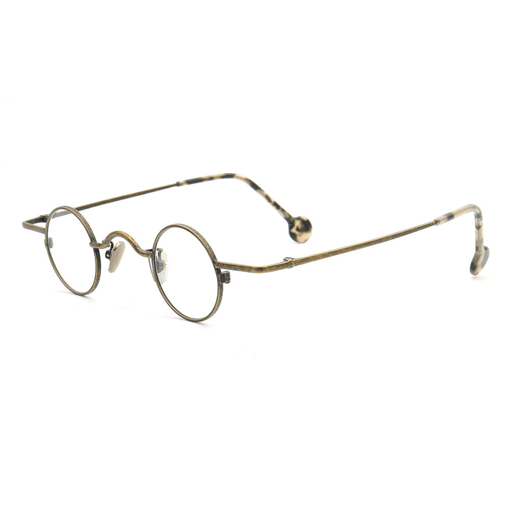 Jefferson | Geek Style Full Rim Metal Eyeglasses | Round Vintage Nerd Glasses Frames