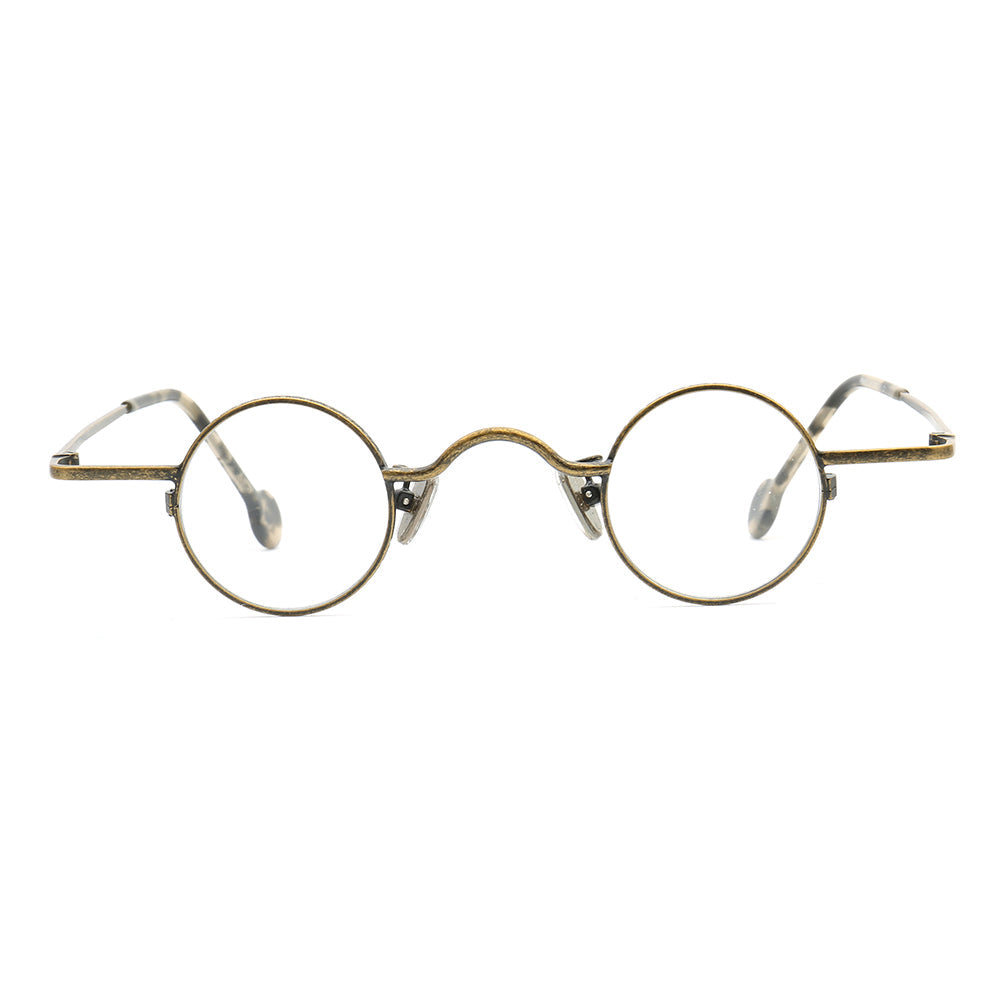 Jefferson | Geek Style Full Rim Metal Eyeglasses | Round Vintage Nerd Glasses Frames