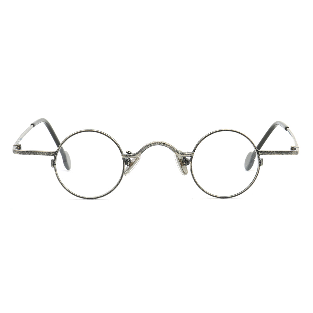 Jefferson | Geek Style Full Rim Metal Eyeglasses | Round Vintage Nerd Glasses Frames