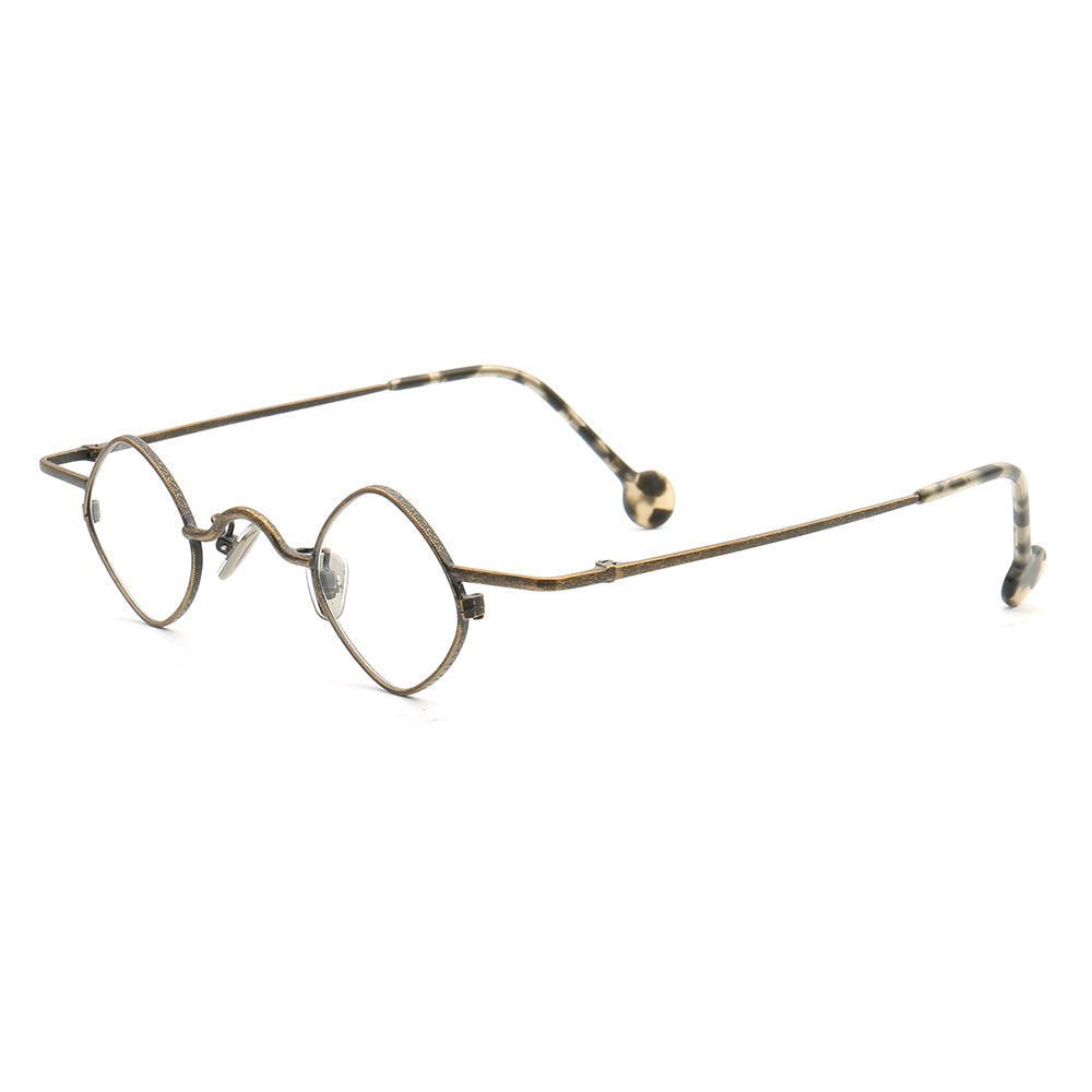 Legend | Thin Lightweight Metal Eyeglasses For Men & Women | Vintage Full Rim Geometric Frame