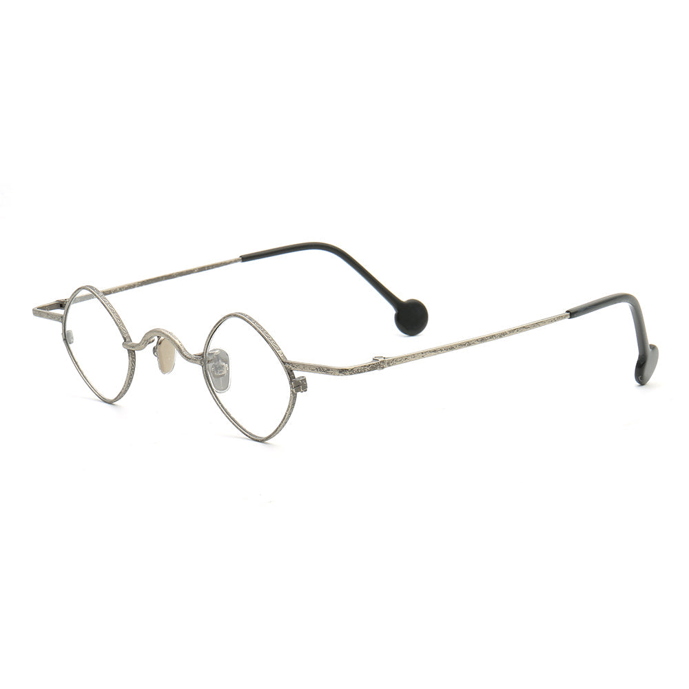 Legend | Thin Lightweight Metal Eyeglasses For Men & Women | Vintage Full Rim Geometric Frame