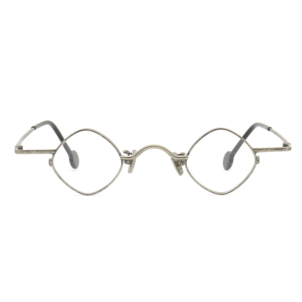 Legend | Thin Lightweight Metal Eyeglasses For Men & Women | Vintage Full Rim Geometric Frame