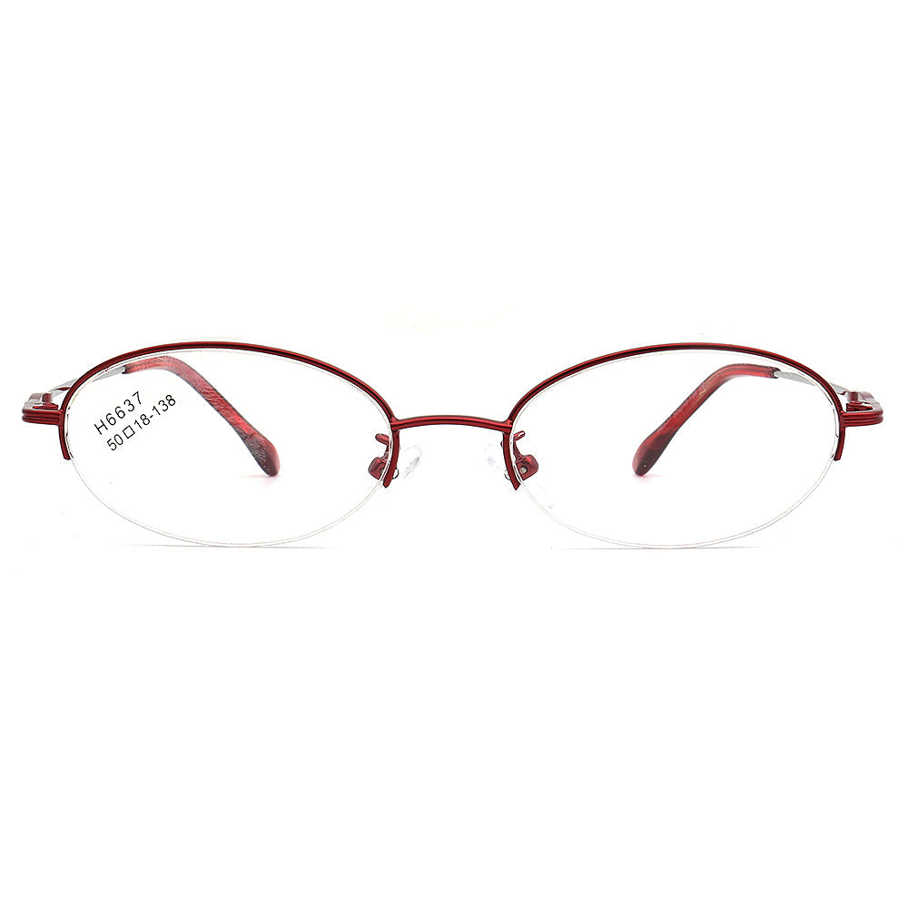 Josie | Bendable Womens Half Rim Oval Glasses Frames